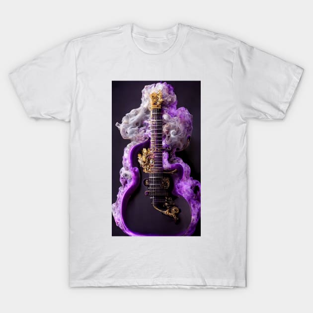 Purple Master Guitar T-Shirt by The House of Hurb
